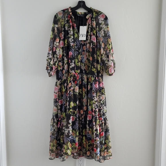 Zara Dresses Zara Floral Maxi Dress Nwt Poshmark